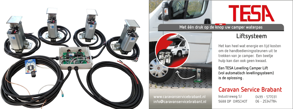 TESA autolift en informatie level systeem camper